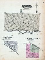 Ponca, Concord, Wakefield, Nebraska State Atlas 1885